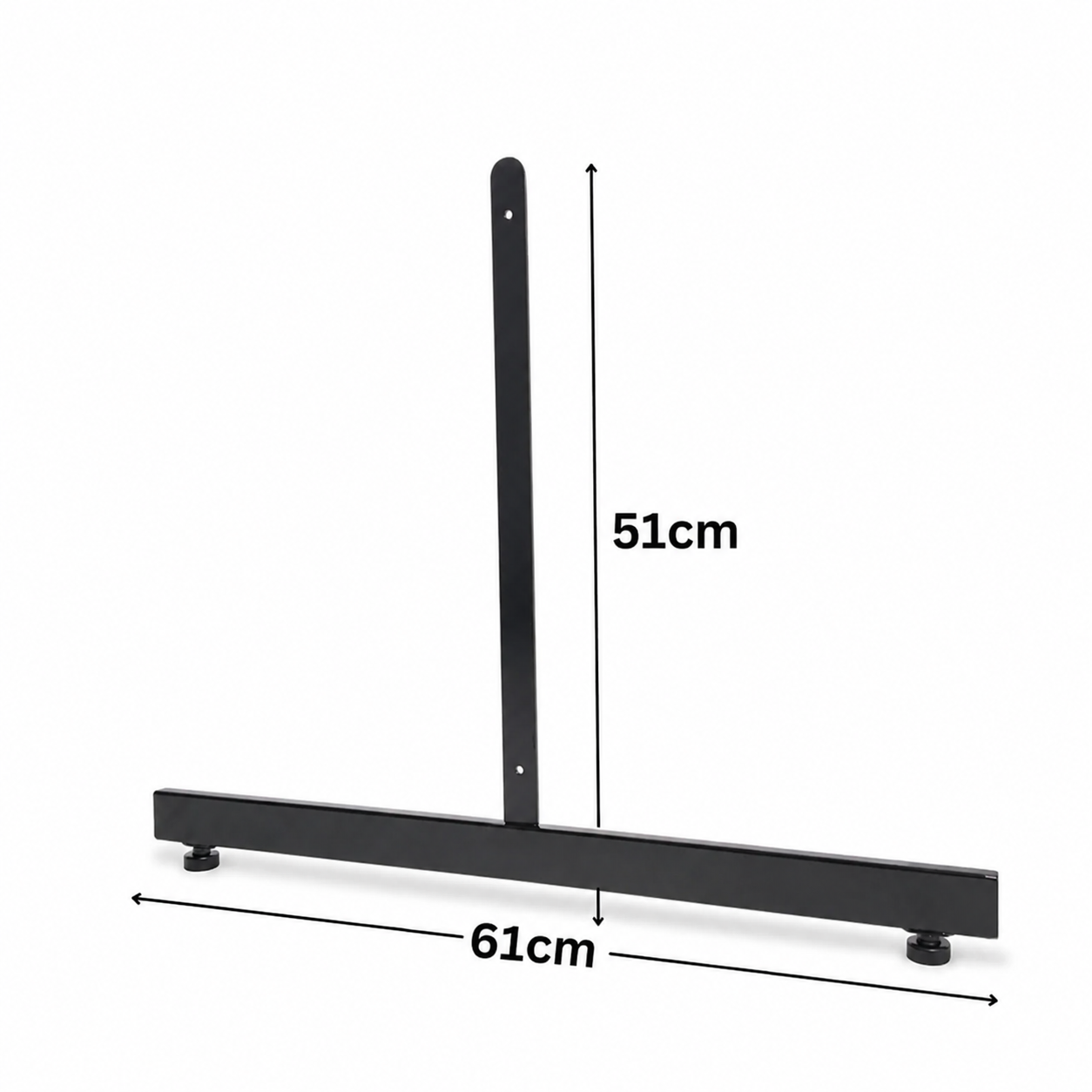 4ft Black Grid Mesh Panel Display Stand with T-Leg & 28 x 12" Single Prong Hooks