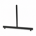 4ft Black Grid Mesh Panel Display Stand with T-Leg & 28 x 12" Single Prong Hooks