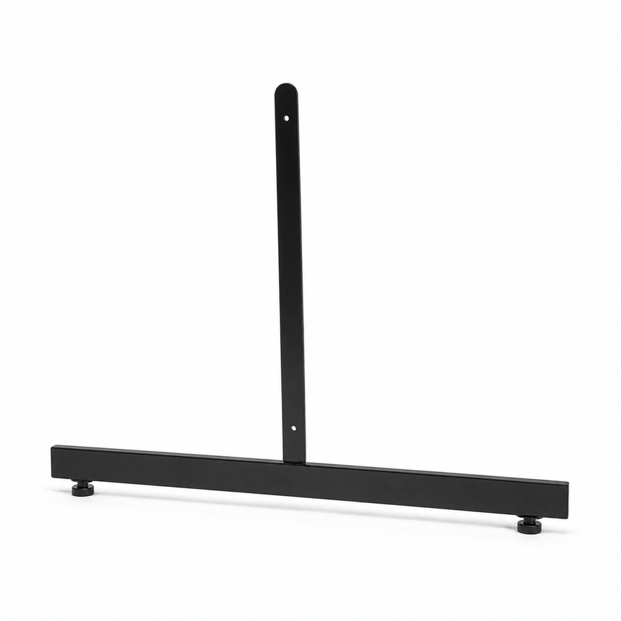 4ft Black Grid Mesh Panel Display Stand with T-Leg & 28 x 6" Single Prong Hooks