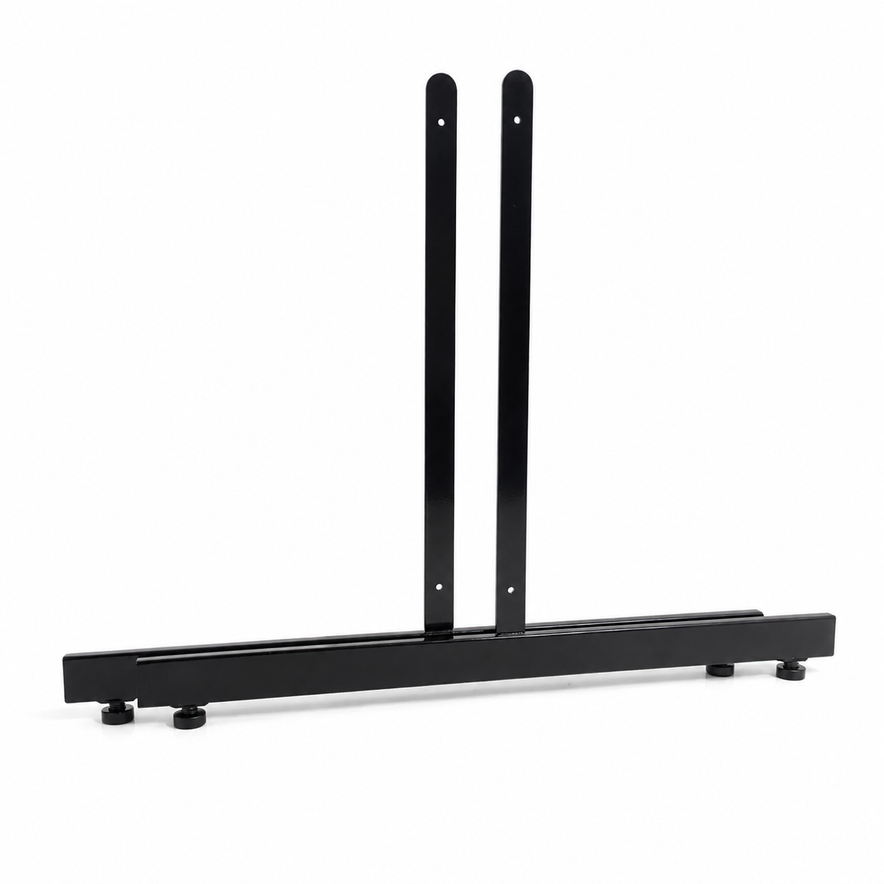 4ft Black Grid Mesh Panel Display Stand with T-Leg & 28 x 6" Single Prong Hooks