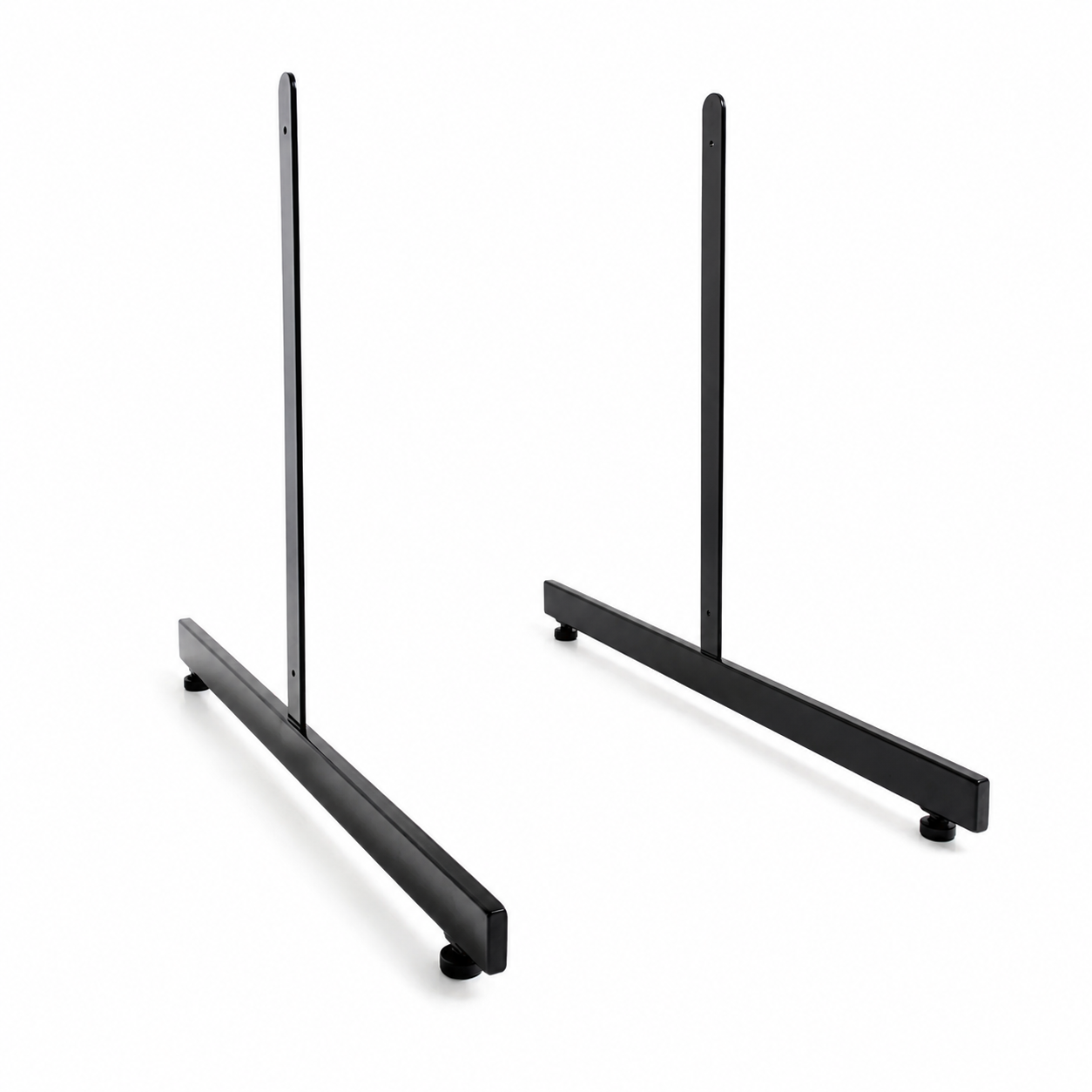 4ft Black Grid Mesh Panel Display Stand with T-Leg & 28 x 12" Single Prong Hooks