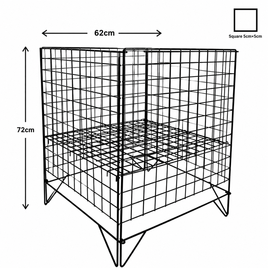 Black Dump Bin Basket Retail Merchandising Display Storage Bin