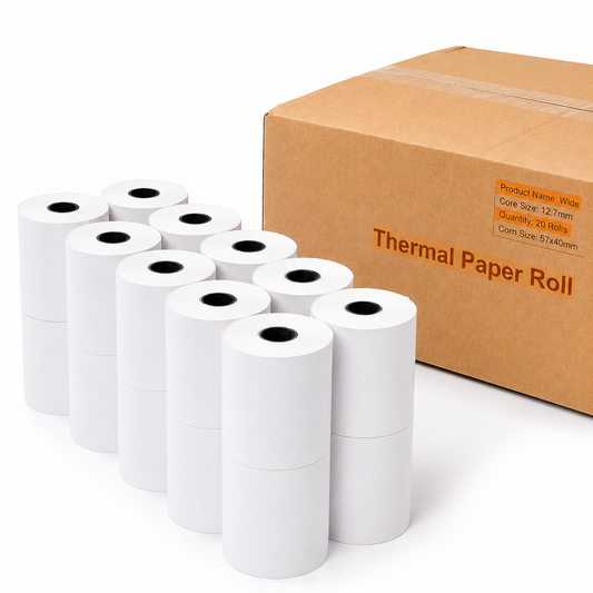 100x 57x40mm Thermal Till Rolls – Credit Card & PDQ Receipt Paper Rolls