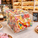 Clear Acrylic Pick N Mix Sweet Dispenser Display Bin – Candy Holder for Unwrapped Sweets