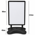 A1 & A2 Black Waterbase Pavement Sign – Outdoor Poster Stand
