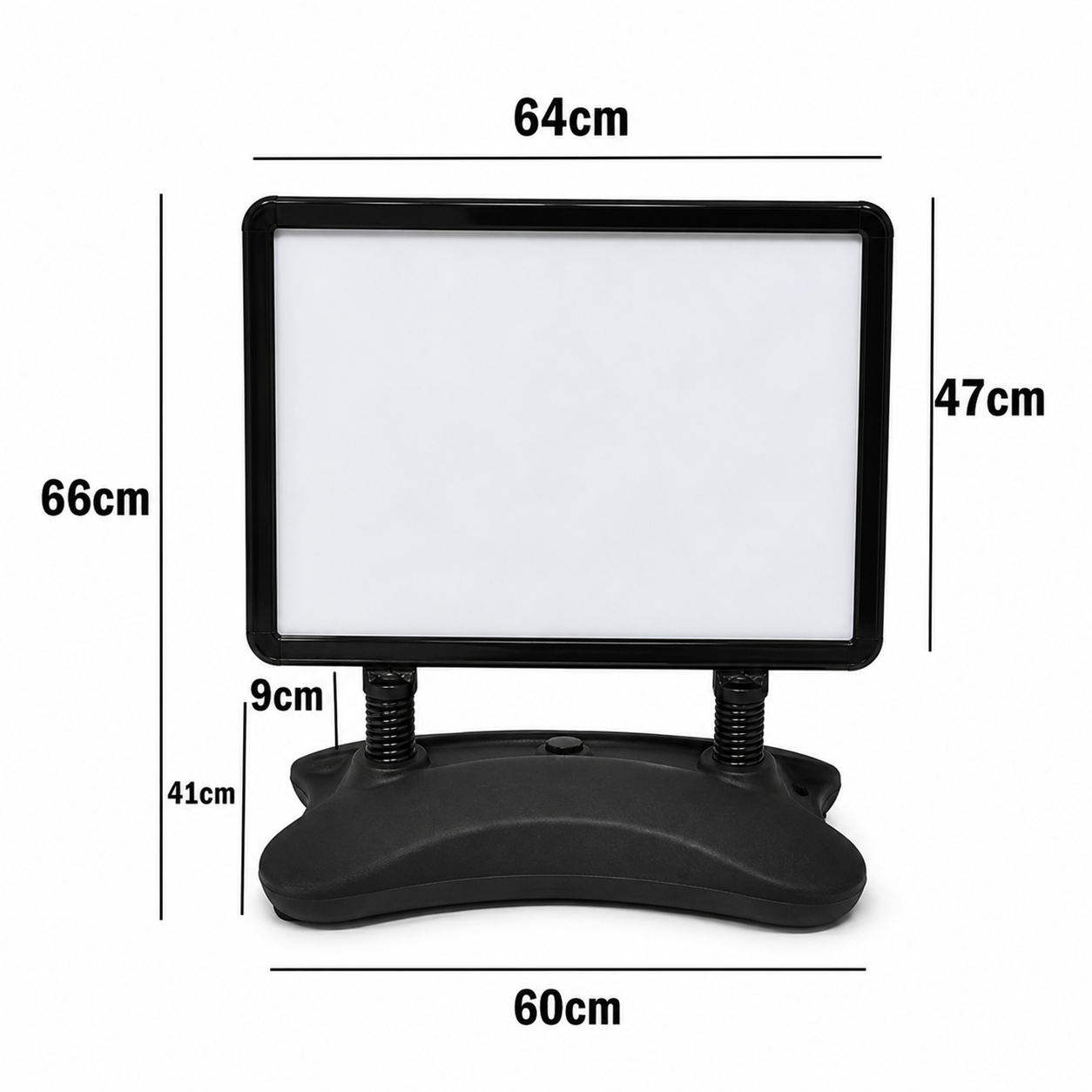 A1 & A2 Black Waterbase Pavement Sign – Outdoor Poster Stand