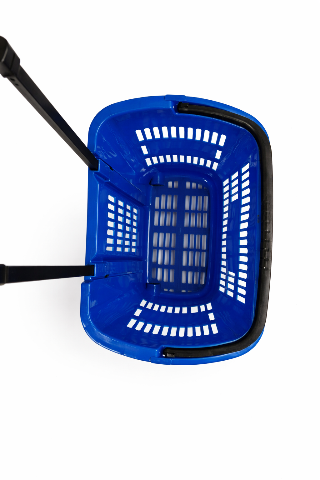31L Shopping Basket with Wheels & Telescopic Handle – Plastic Rolling Basket – 5 Colours