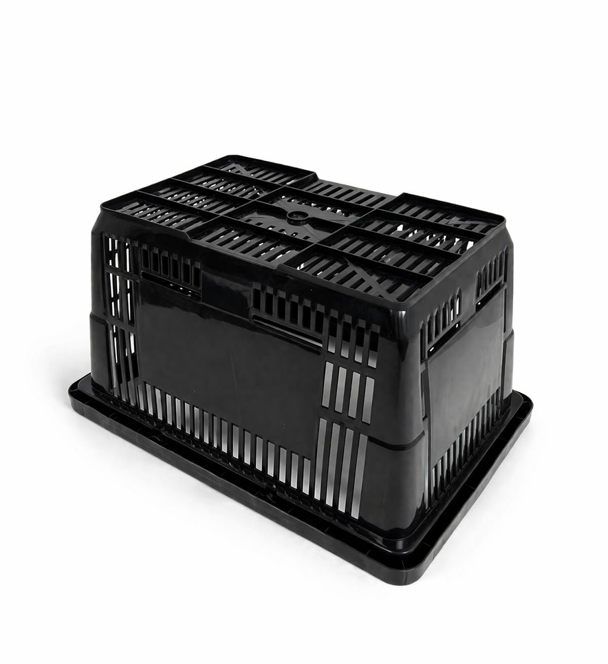 28L Plastic Shopping Basket with Handles – Durable Retail Carry Basket – Multiple Colours