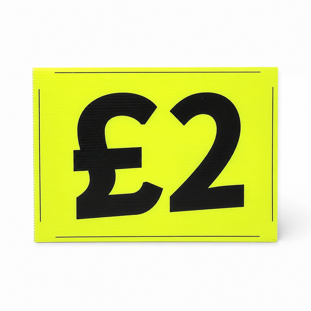 Black & Green Correx Market Price Sale Card Signs – Double-Sided Waterproof Display Boards