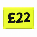 Black & Green Correx Market Price Sale Card Signs – Double-Sided Waterproof Display Boards