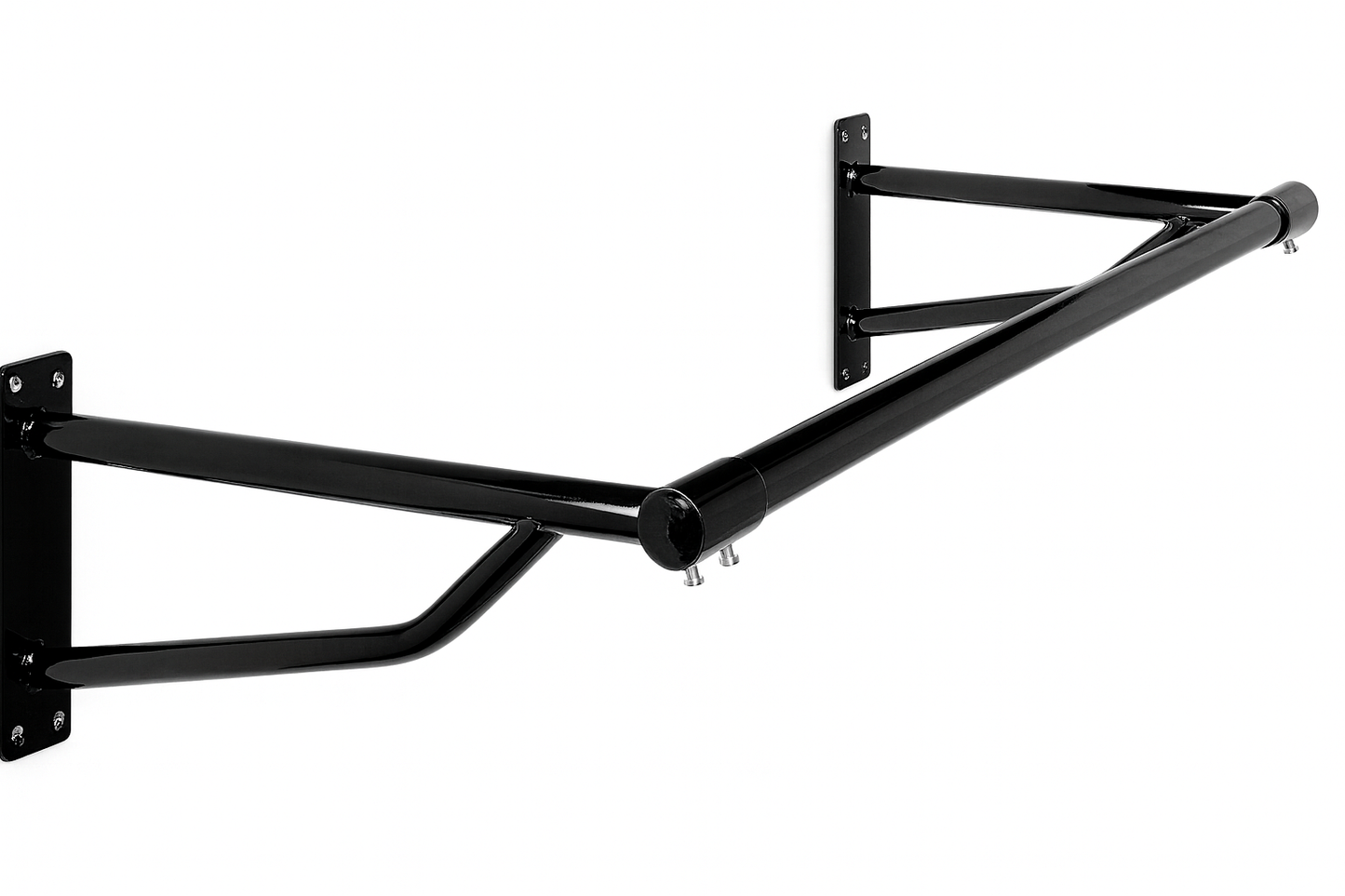 Black Wall-Mounted Clothes Rail with
