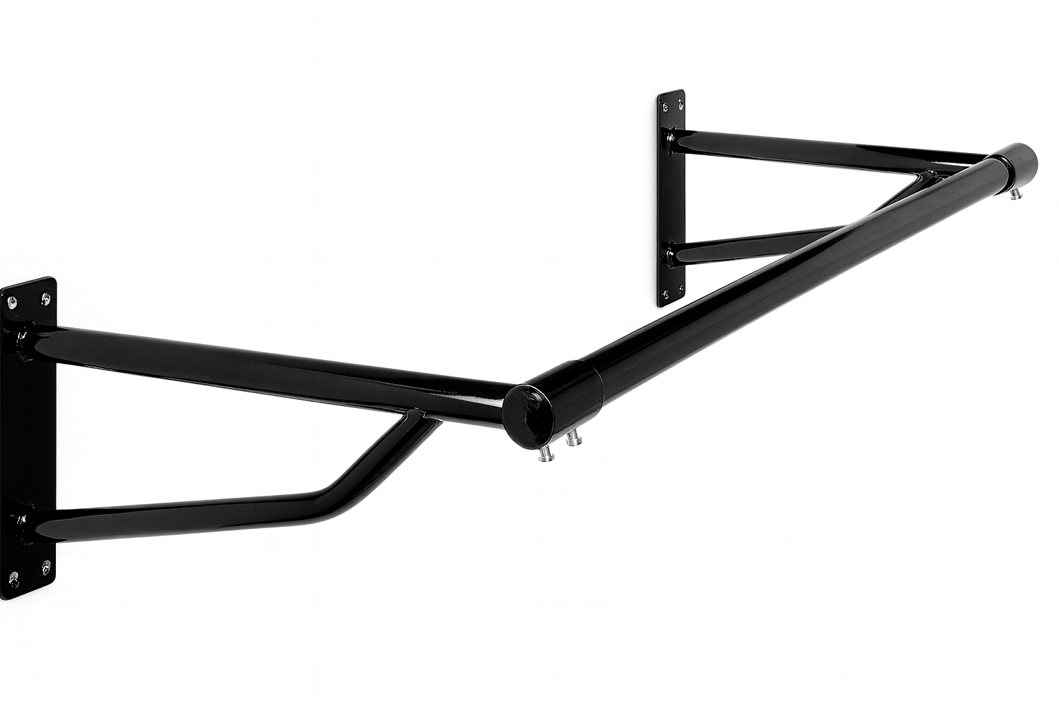 Black Wall-Mounted Clothes Rail with