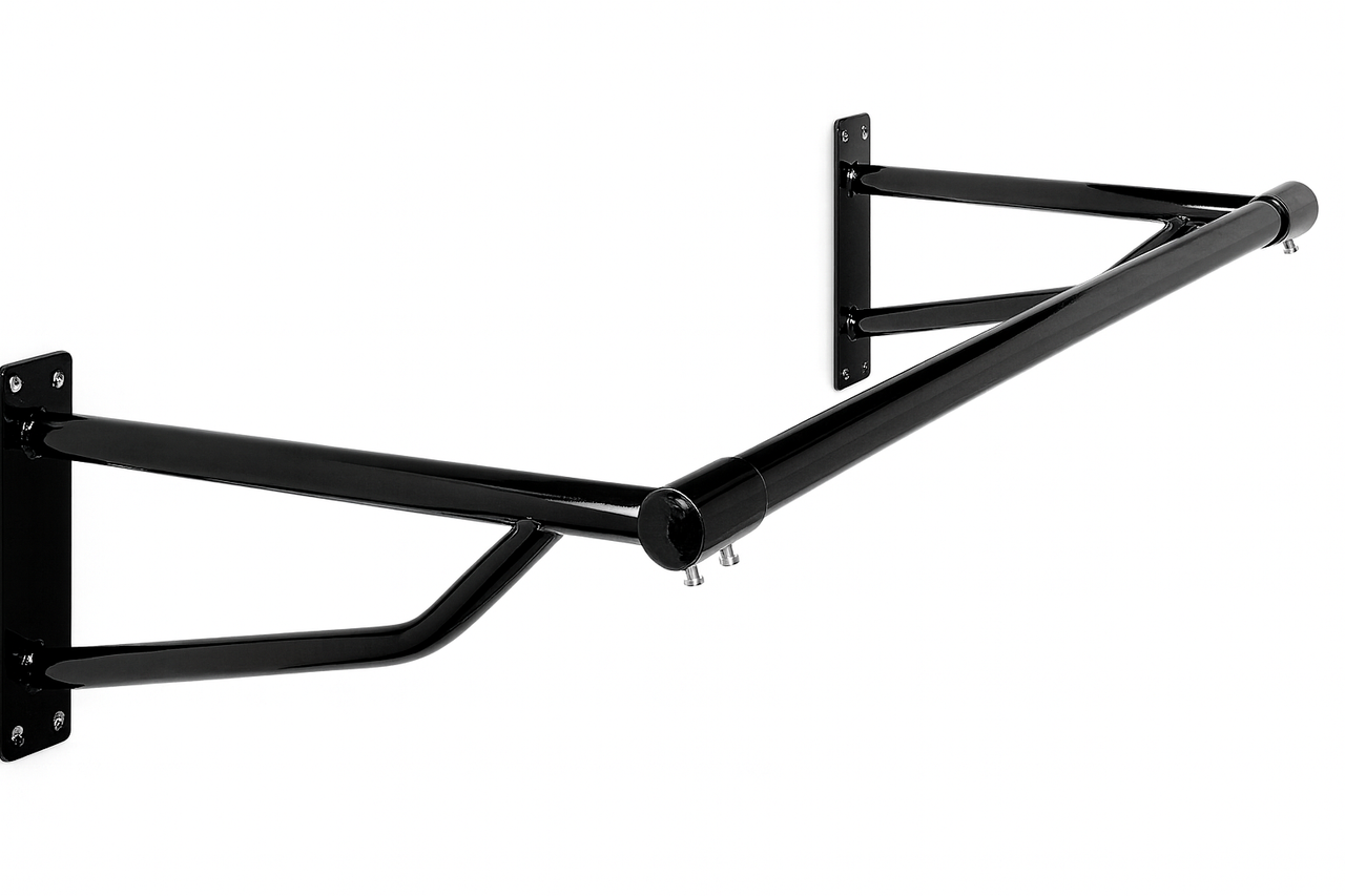 2ft Black Steel Hanging Rail–Durable,Stylish,and Ideal for Home or Retail Spaces