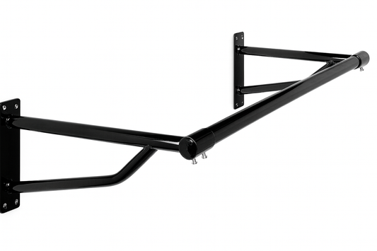 10ft Heavy-Duty Black Clothes Rail with 2 Wall Brackets – Metal Hanging Bar