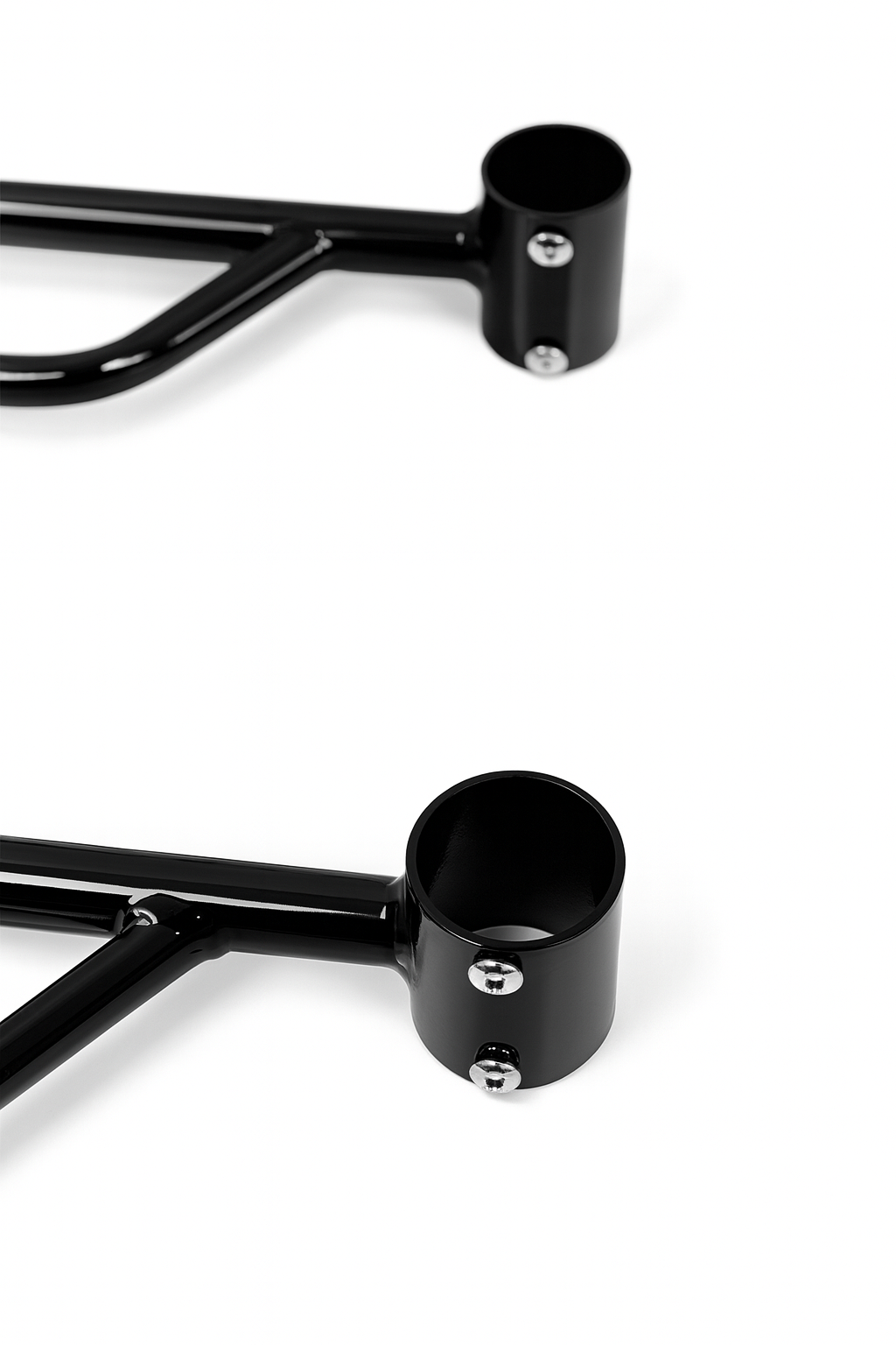 Black Wall-Mounted Clothes Rail with