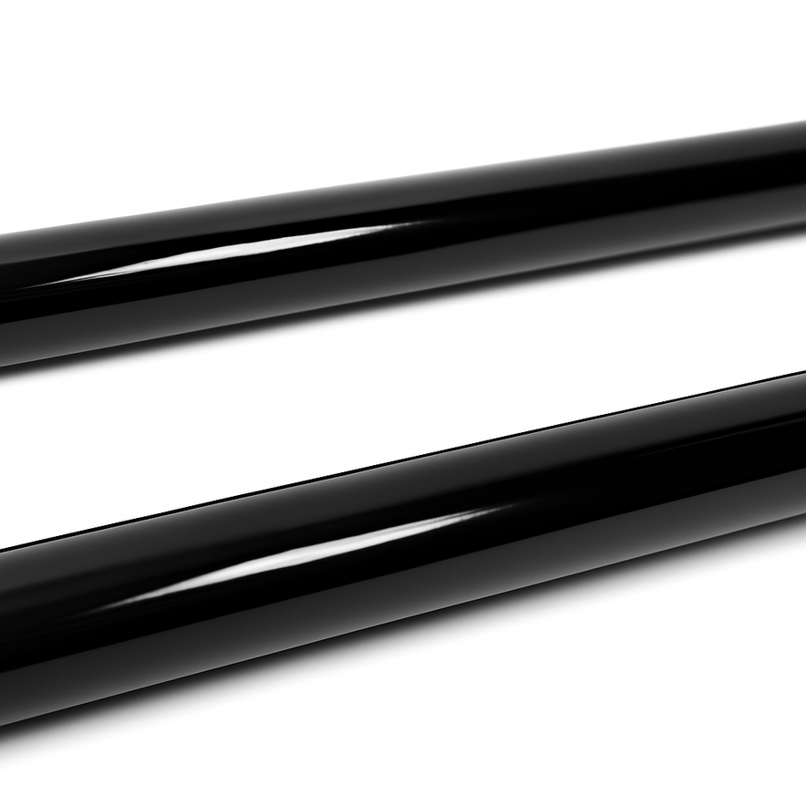 3ft Black Steel Hanging Rail–Durable,Stylish,and Ideal for Home or Retail Spaces