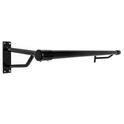 3ft Black Steel Hanging Rail–Durable,Stylish,and Ideal for Home or Retail Spaces