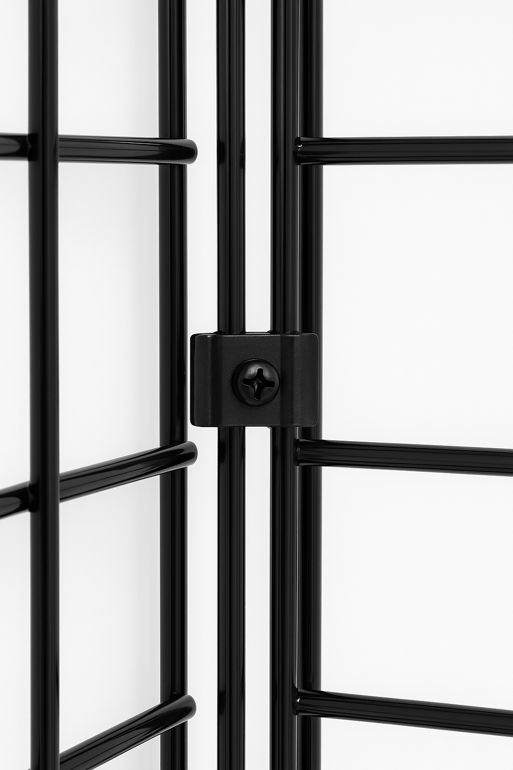 Black Corner Grid Mesh Display Unit – Heavy Duty