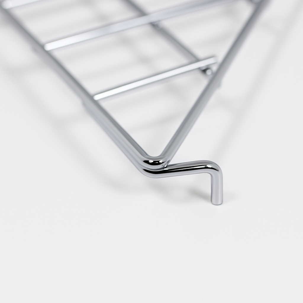 Chrome  Corner Grid Mesh Display Unit – Heavy Duty