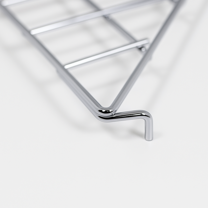 Chrome  Corner Grid Mesh Display Unit – Heavy Duty