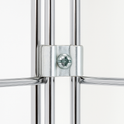 Chrome  Corner Grid Mesh Display Unit – Heavy Duty