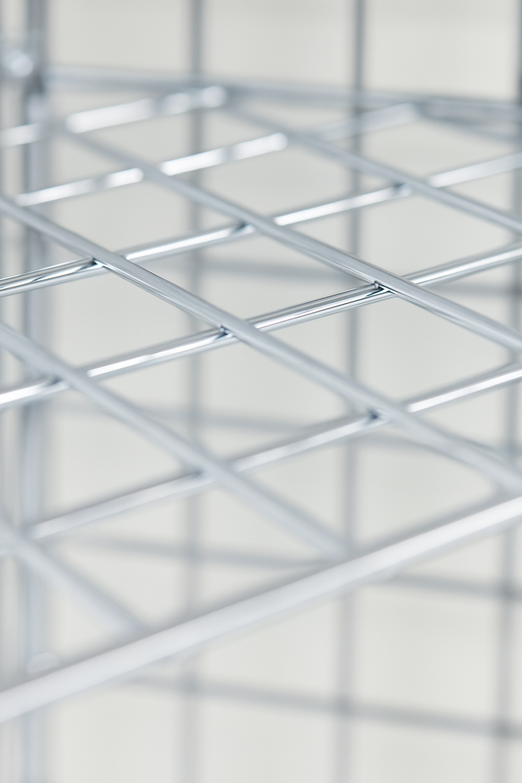 Chrome  Corner Grid Mesh Display Unit – Heavy Duty