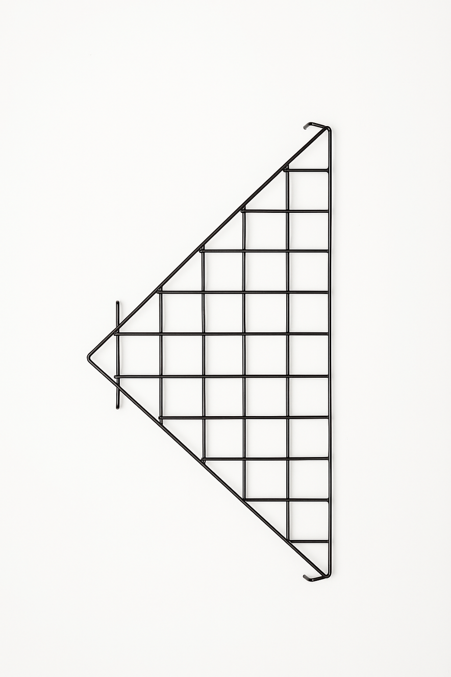 Black Corner Grid Mesh Display Unit – Heavy Duty