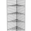 Black Corner Grid Mesh Display Unit – Heavy Duty