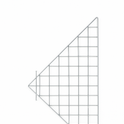 Chrome  Corner Grid Mesh Display Unit – Heavy Duty
