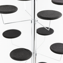 5-Tier Hat Display Stand - 20 Millinery Arms