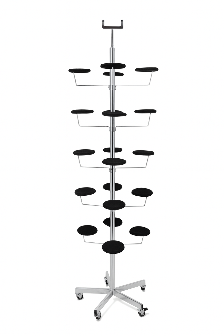 5-Tier Hat Display Stand - 20 Millinery Arms