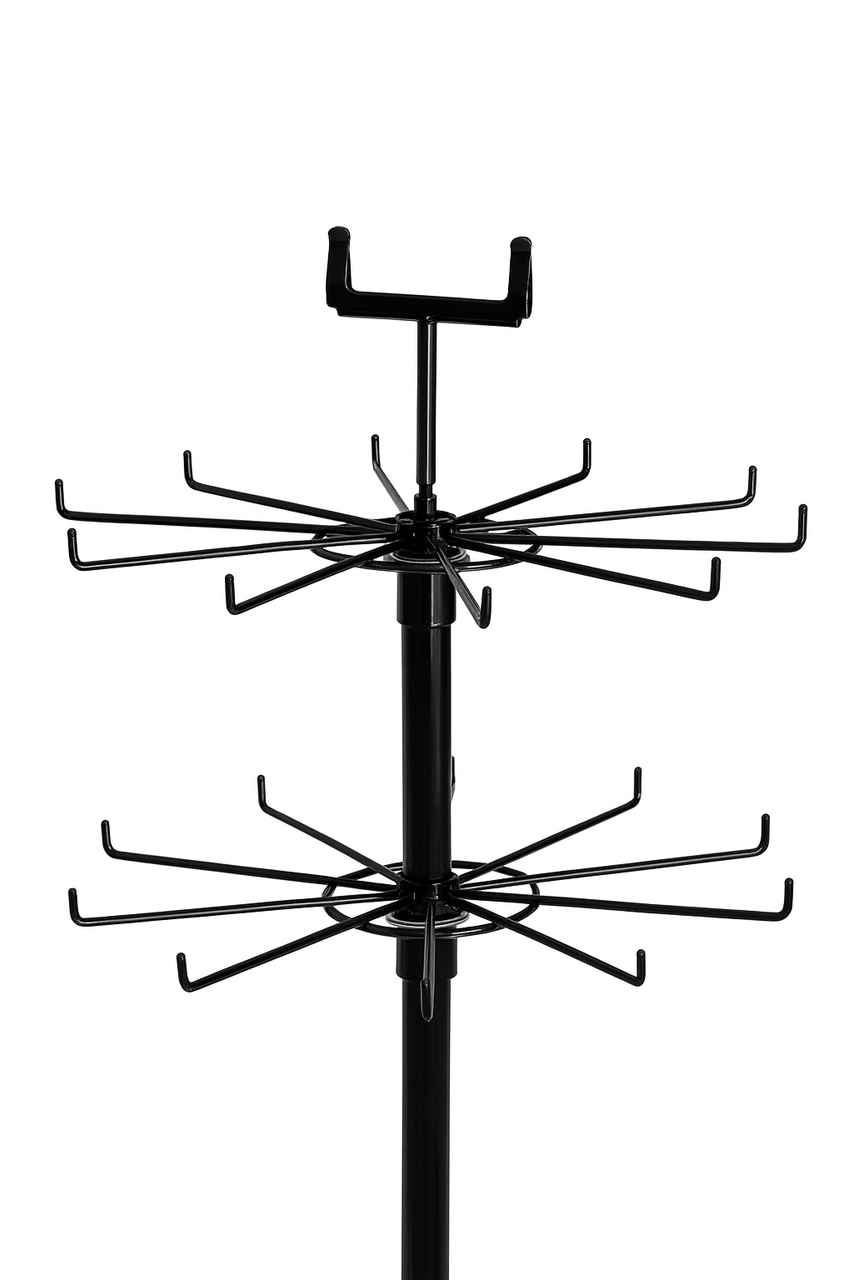 Jewellery Display Stand 6 Tier Spinner Display Stand - Black