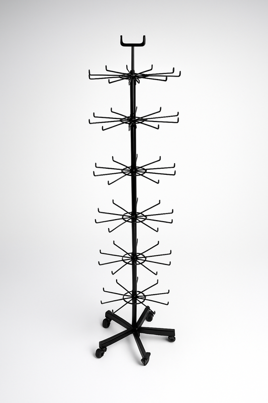 Jewellery Display Stand 6 Tier Spinner Display Stand - Black