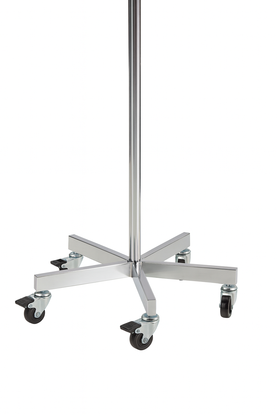Chrome Tie And Belt Rail With Wheels