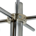 Chrome Tie And Belt Rail With Wheels