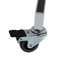 Chrome Tie And Belt Rail With Wheels