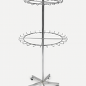 Chrome Two Tier Tie And Belt Rail With Wheels
