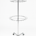 Chrome Two Tier Tie And Belt Rail With Wheels