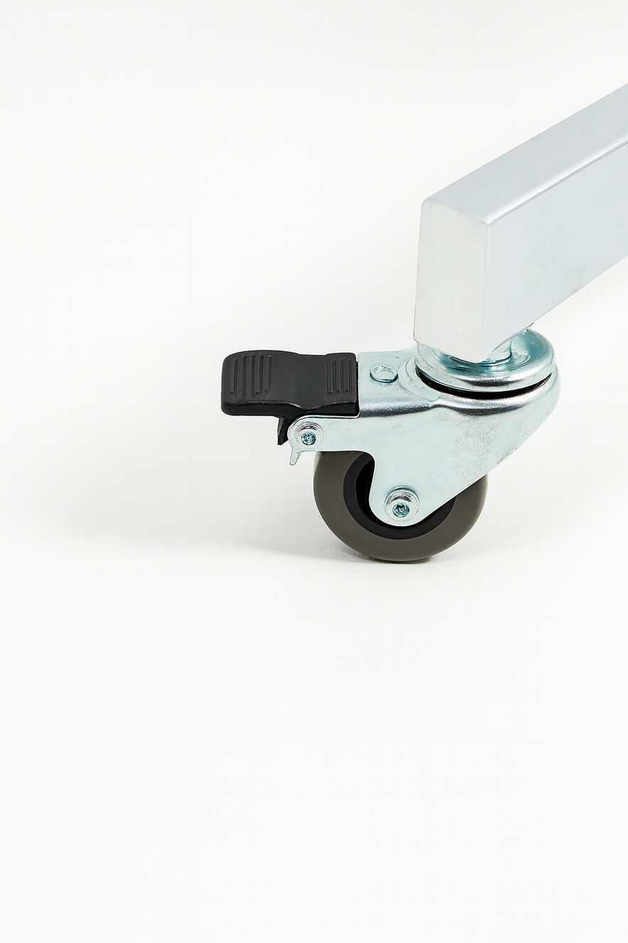 Chrome Two Tier Tie And Belt Rail With Wheels