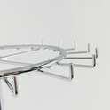 Chrome Two Tier Tie And Belt Rail With Wheels