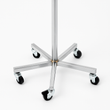 Chrome Two Tier Tie And Belt Rail With Wheels