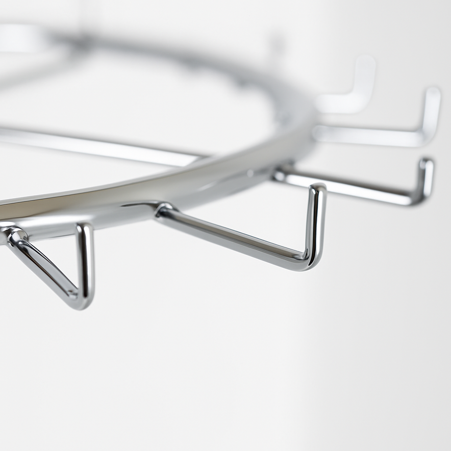 Chrome Tie And Belt Rail