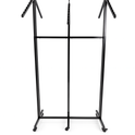 Heavy Duty 6-Way Waterfall Arm Clothing Rail – Adjustable Black Retail Display Stand  with Castors & Brakes