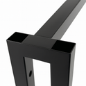 Heavy Duty 6-Way Waterfall Arm Clothing Rail – Adjustable Black Retail Display Stand  with Castors & Brakes