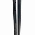 Heavy Duty 6-Way Step Arm Clothing Rail – Adjustable Black Retail Display Stand  with Castors & Brakes