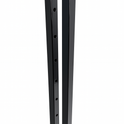 Heavy Duty 6-Way Waterfall Arm Clothing Rail – Adjustable Black Retail Display Stand  with Castors & Brakes