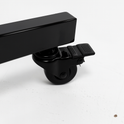 Heavy Duty 6-Way Step Arm Clothing Rail – Adjustable Black Retail Display Stand  with Castors & Brakes