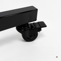 Heavy Duty 6-Way Waterfall Arm Clothing Rail – Adjustable Black Retail Display Stand  with Castors & Brakes