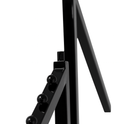 Heavy Duty 6-Way Waterfall Arm Clothing Rail – Adjustable Black Retail Display Stand  with Castors & Brakes