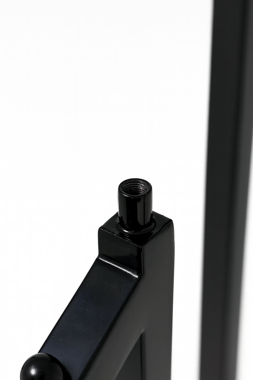 Black Display Price Ticket Card Holder Clothes Rail -Screw in Type